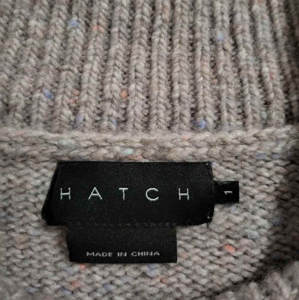 EUC Hatch The Sophie Sweater Grey‎ Confetti size 1